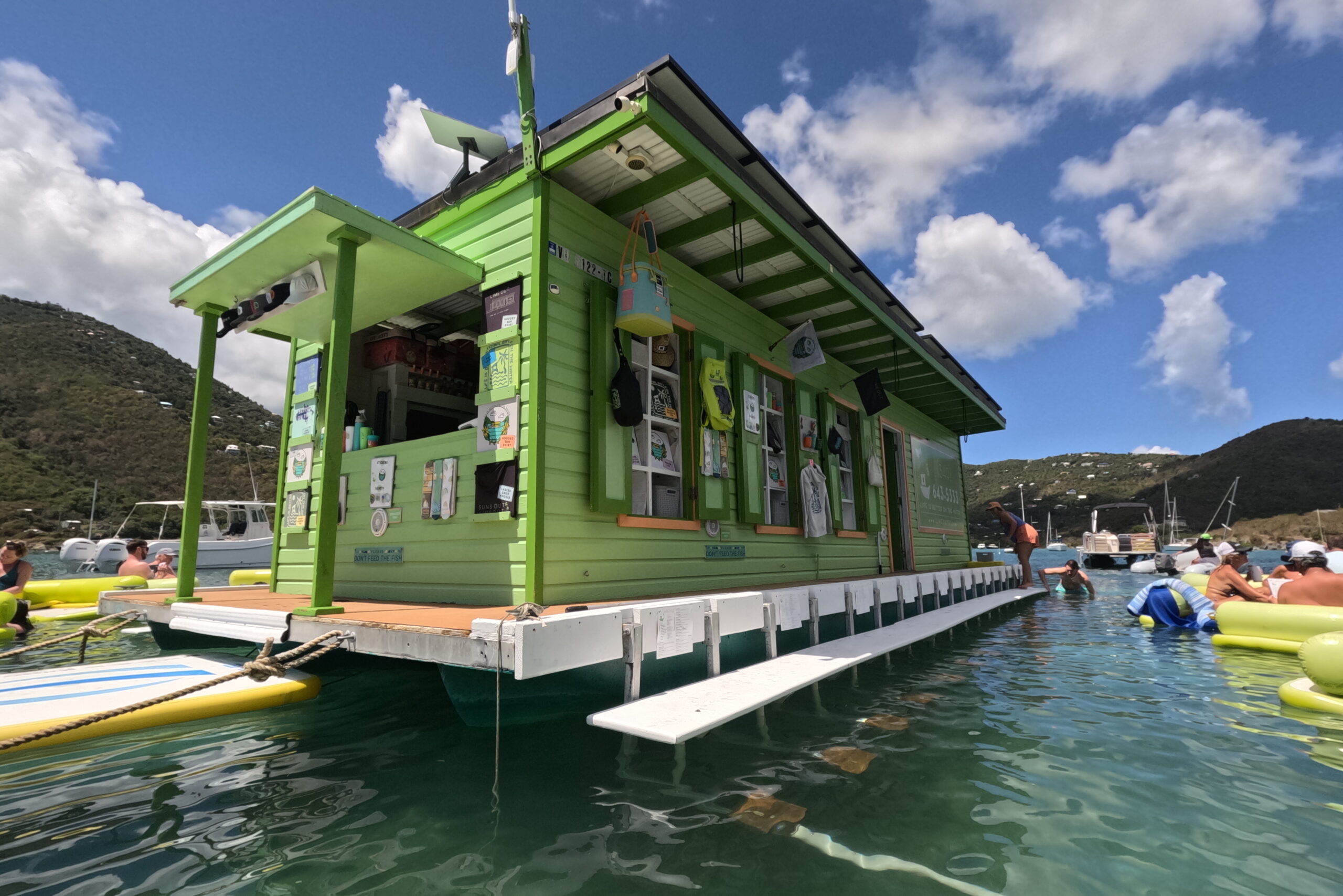 Lime Out Vi floating taco bar off the coast of St. John