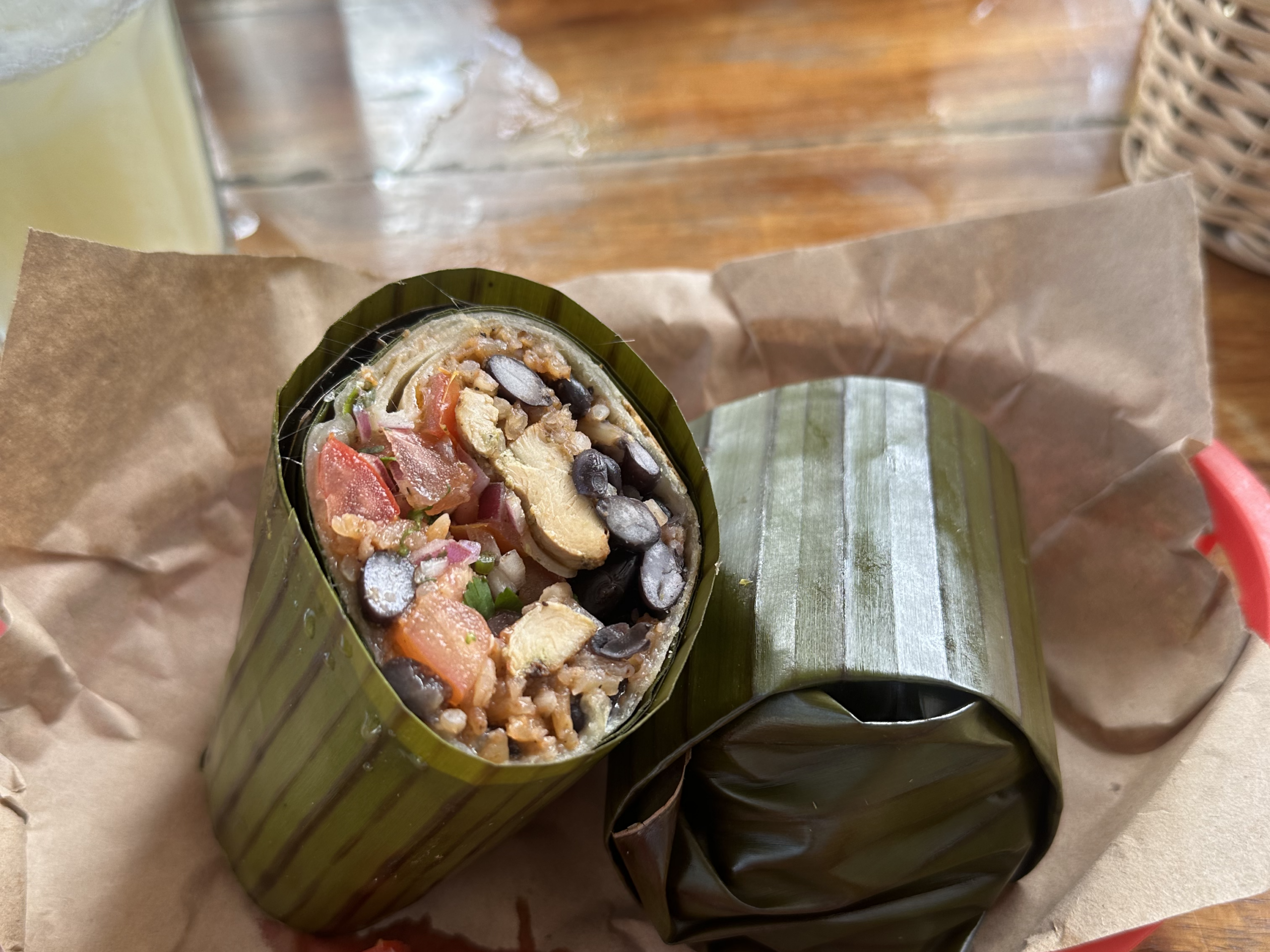 Burrito at Burrito Amor in Tulum town