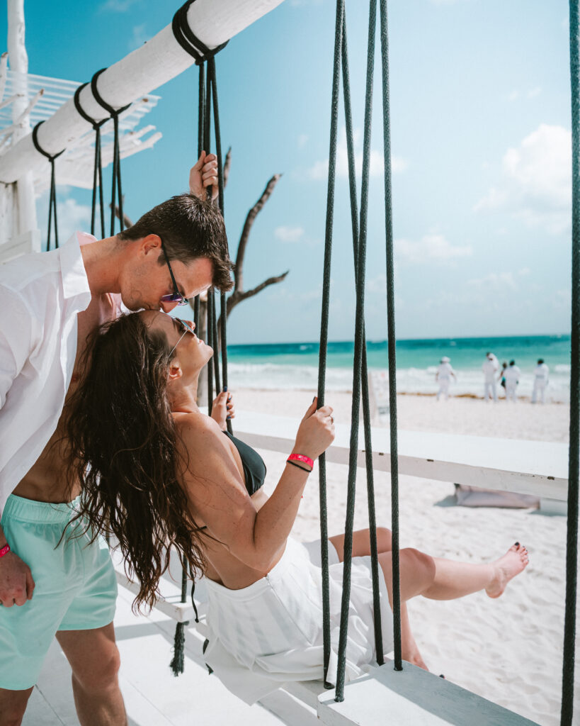Swings at Coco Tulum hotel