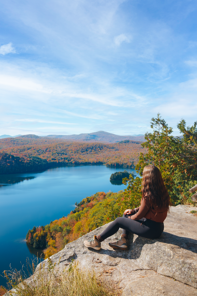 View from Nichols Ledge hike near Stowe, Vermont